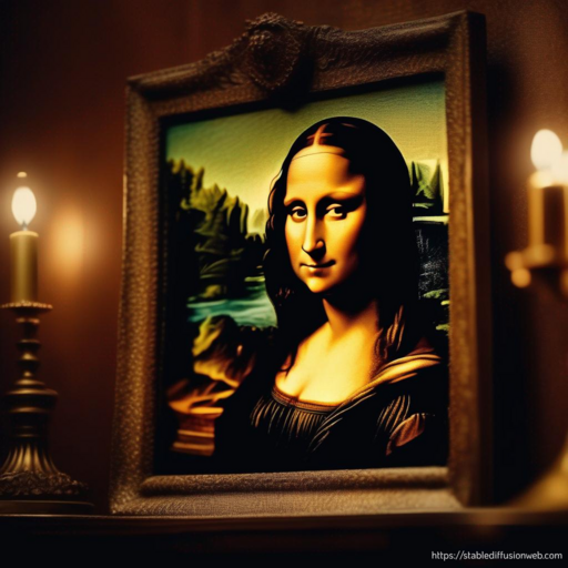 Mona Lisa Van Gogh style by Stable Diffusion